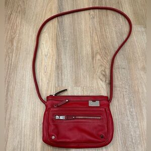 Tignanello Cherry Red Crossbody Bag